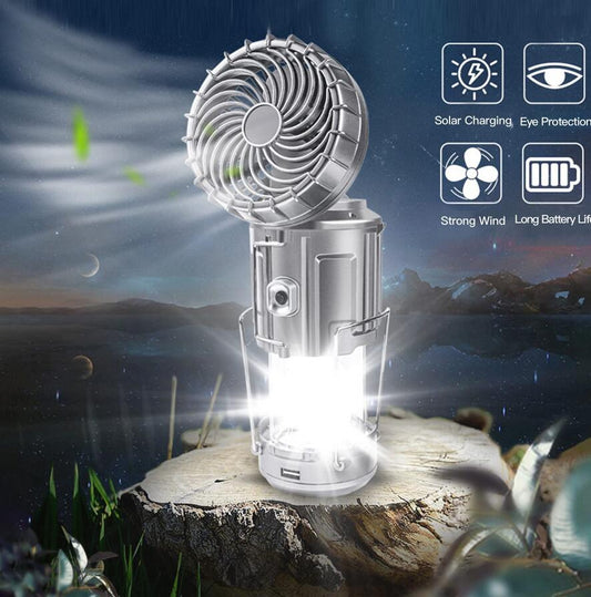 2 In 1 Solar Lantern Fan