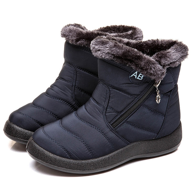 Ladies Waterproof Snow Ankle Boots