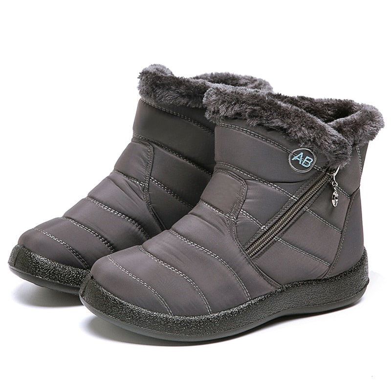 Ladies Waterproof Snow Ankle Boots