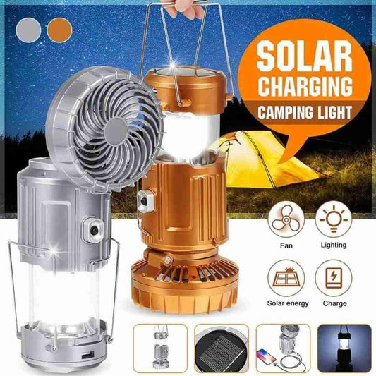 2 In 1 Solar Lantern Fan